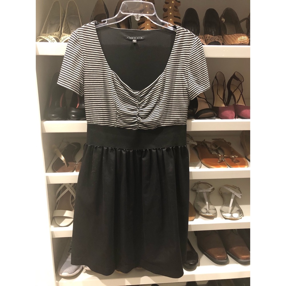 Black and White striped dress